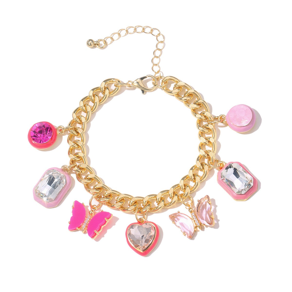 Bedelarmband vlinder