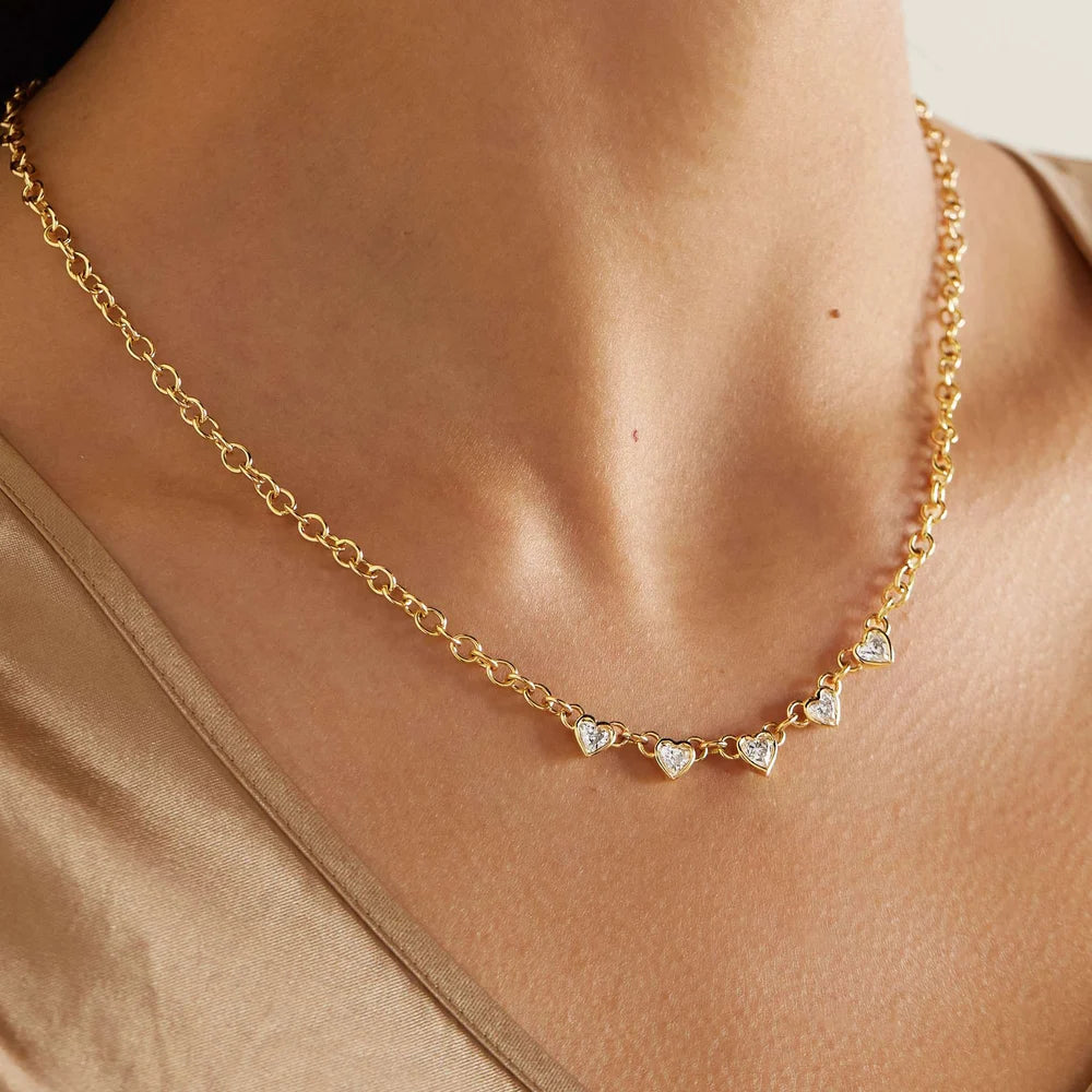 ketting met hartjes