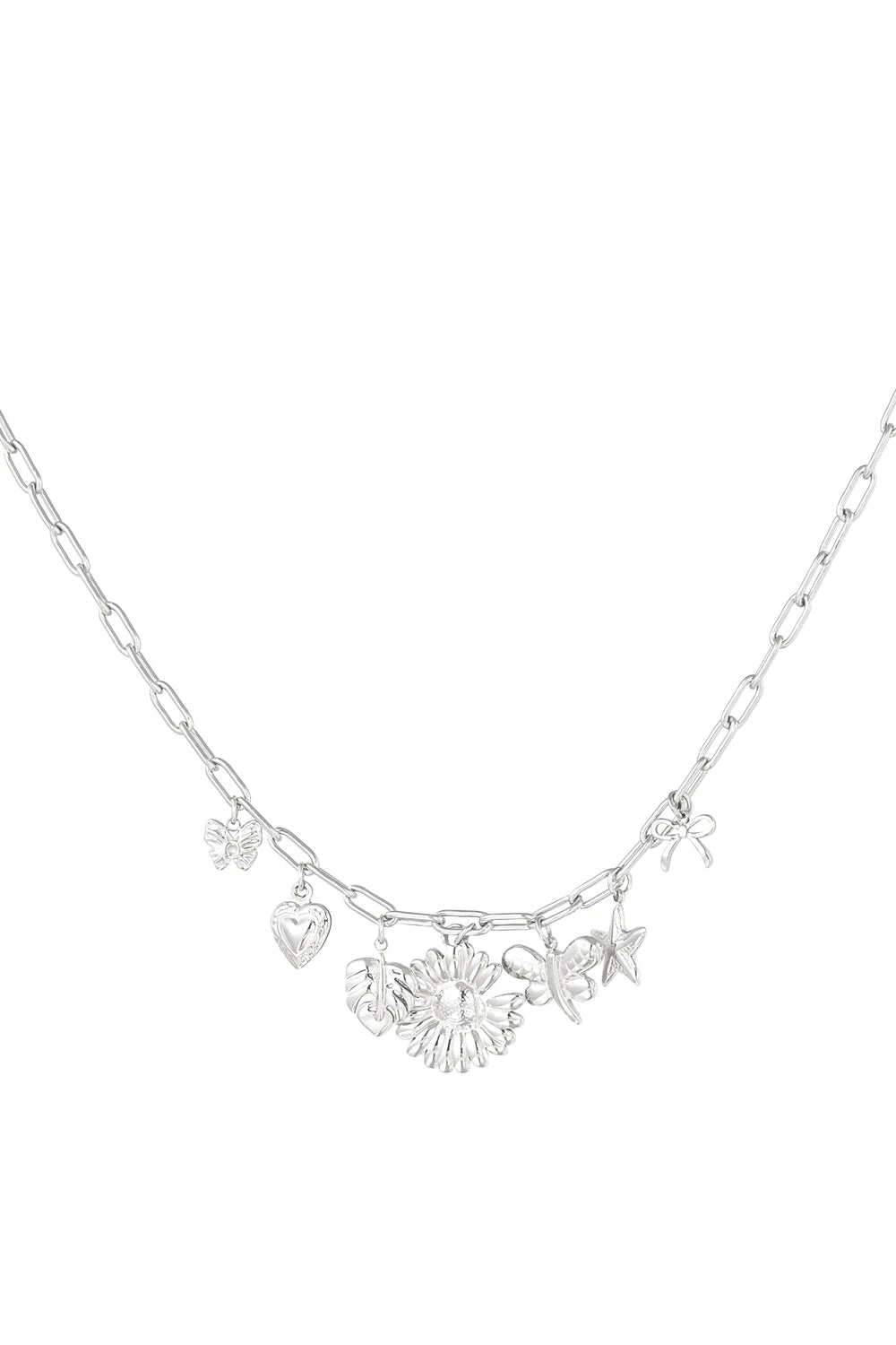 Ketting zilver botanical